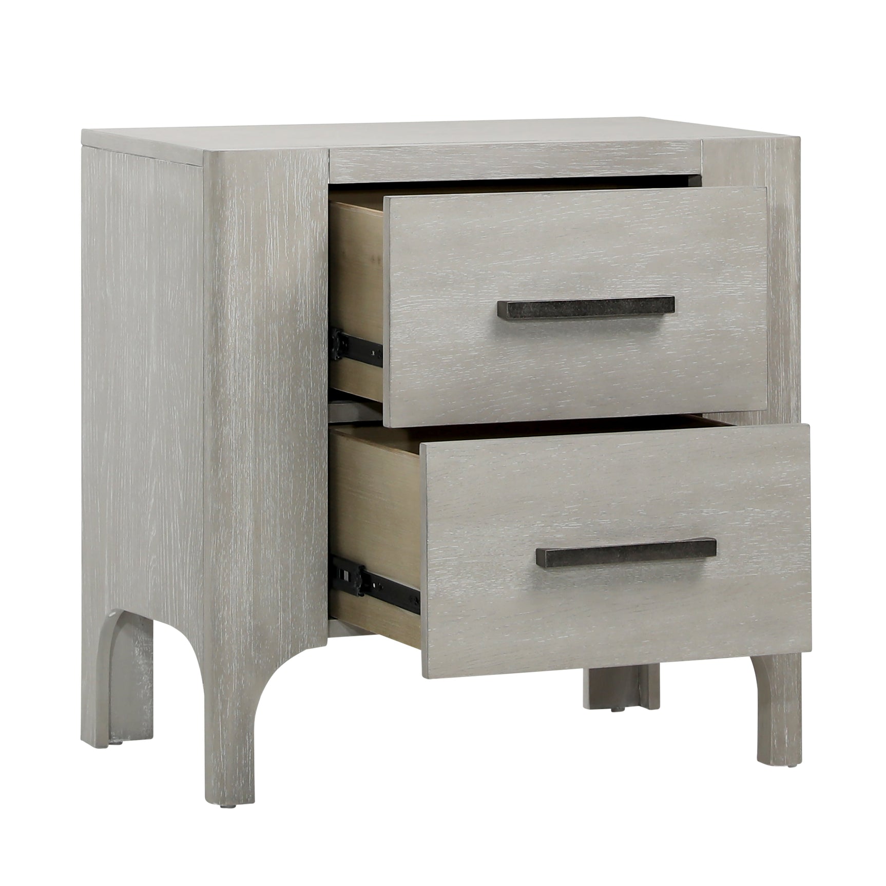 Maiya Light Gray Nightstand - Ornate Home