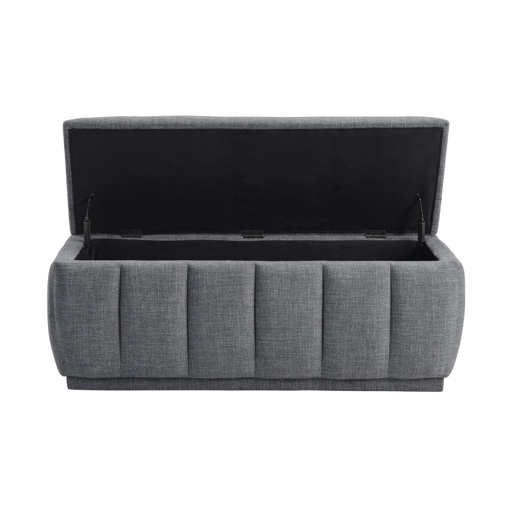 Maize Gray Storage Bench - Ornate Home
