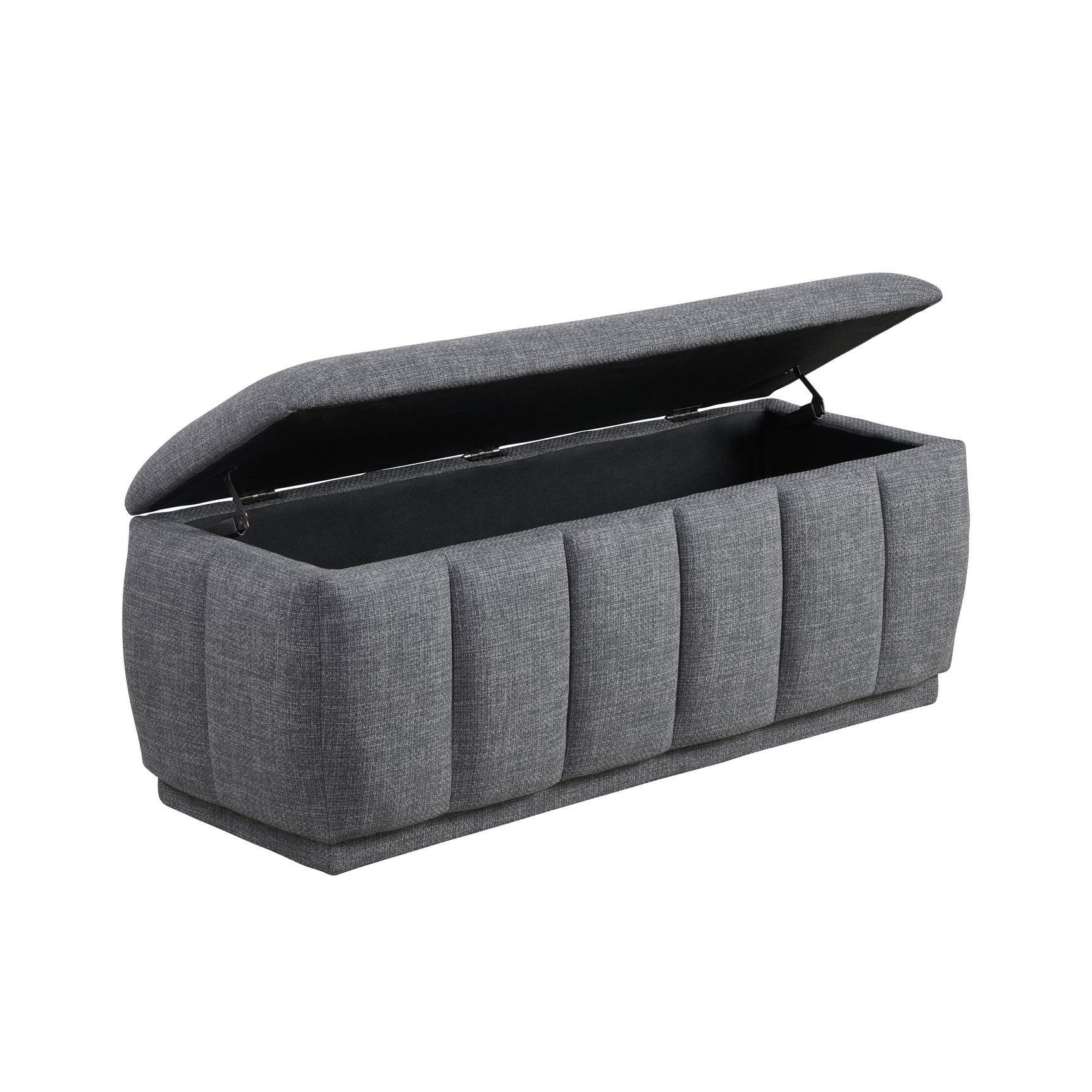 Maize Gray Storage Bench - Ornate Home