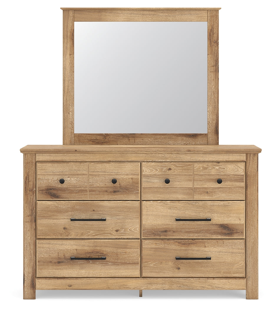 Makidern Tan Full Panel Bed, Dresser and Mirror (Online Special Price) - Ornate Home