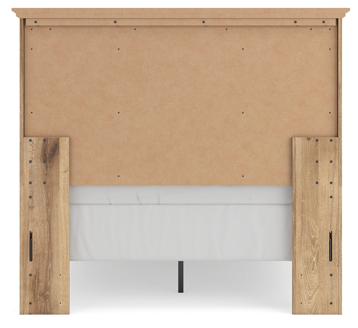 Makidern Tan Full Panel Bed, Dresser and Mirror (Online Special Price) - Ornate Home