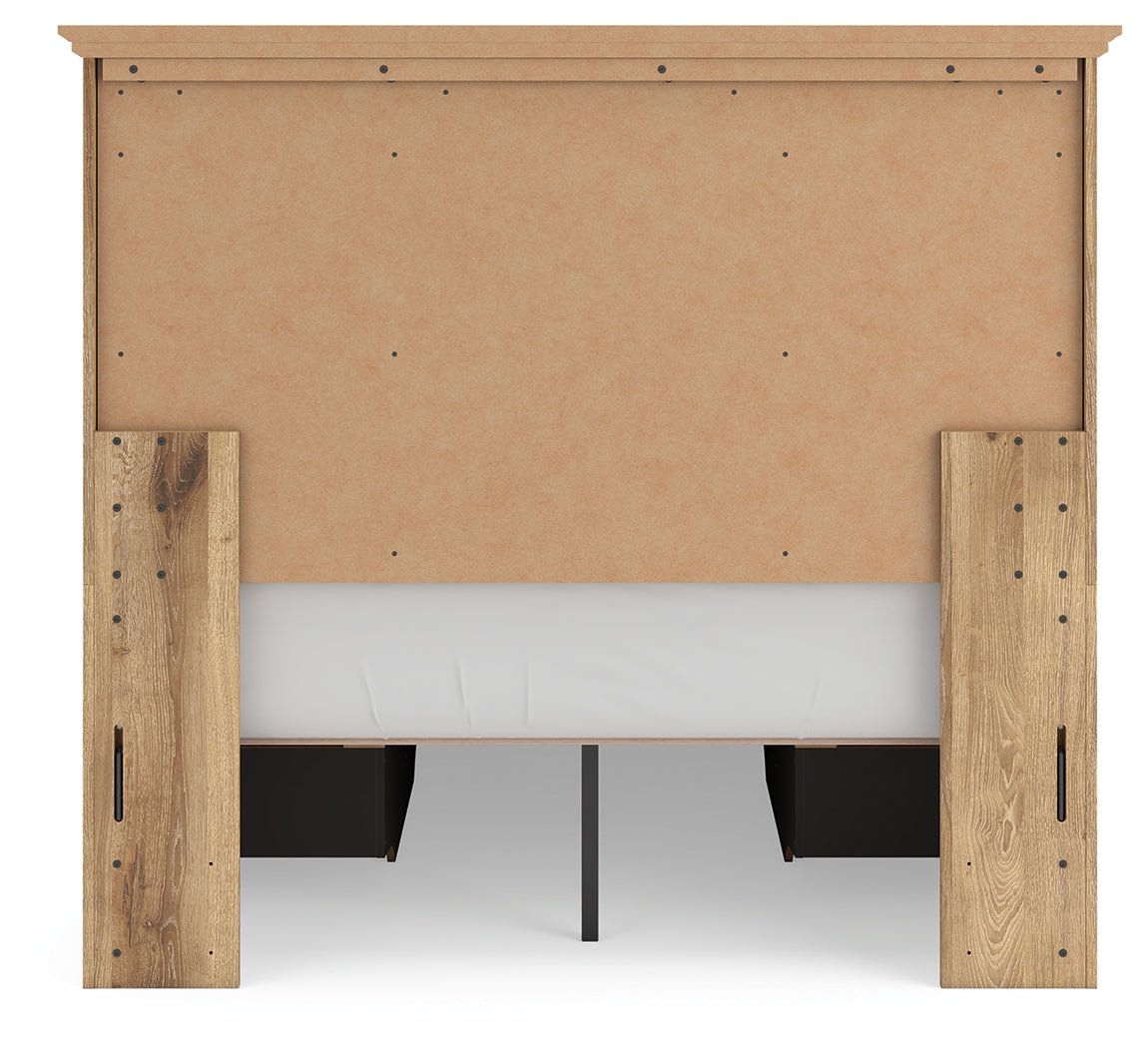 Makidern Tan Full Panel Storage Bed (Online Special Price) - Ornate Home