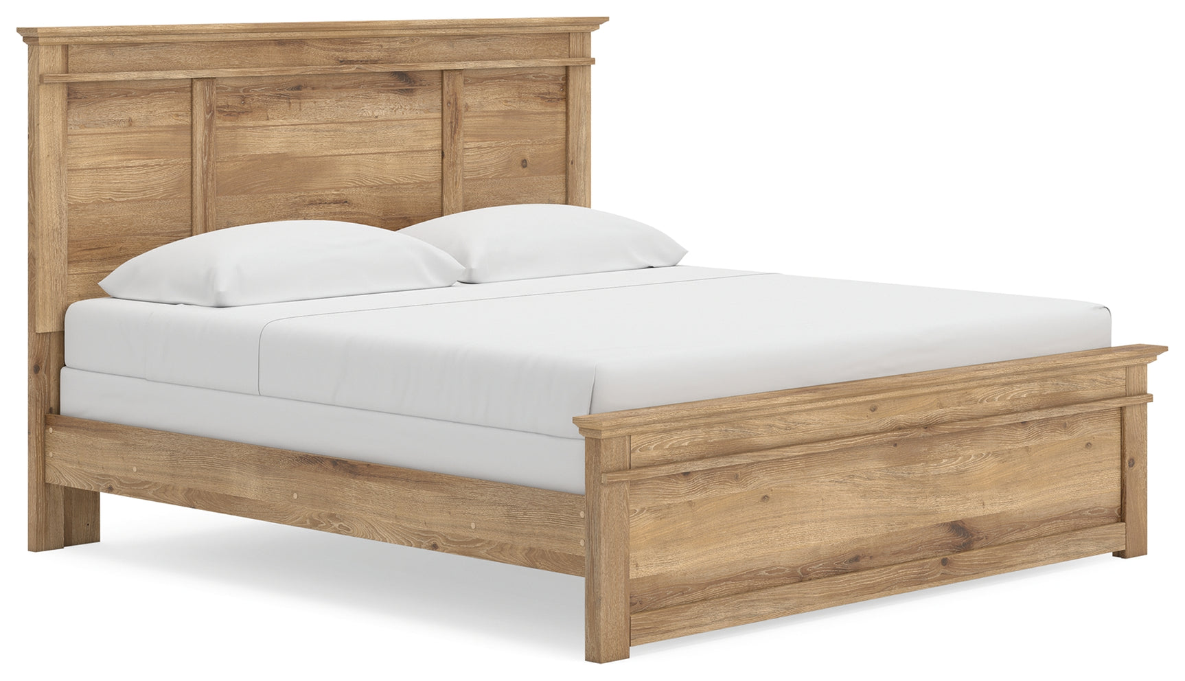 Makidern Tan King Panel Bed - Ornate Home