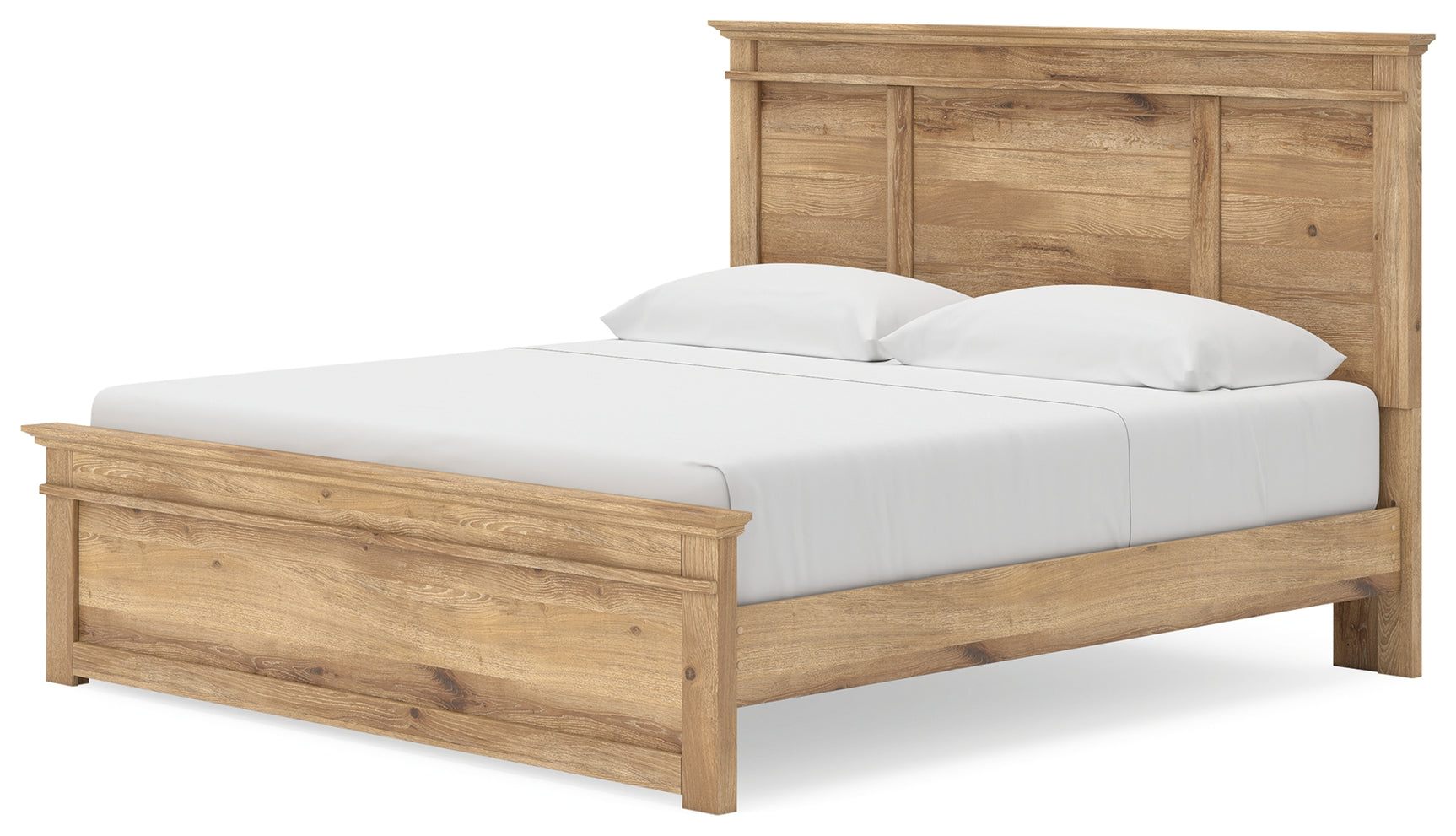 Makidern Tan King Panel Storage Bed - Ornate Home