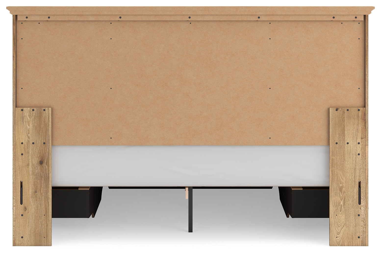Makidern Tan King Panel Storage Bed - Ornate Home