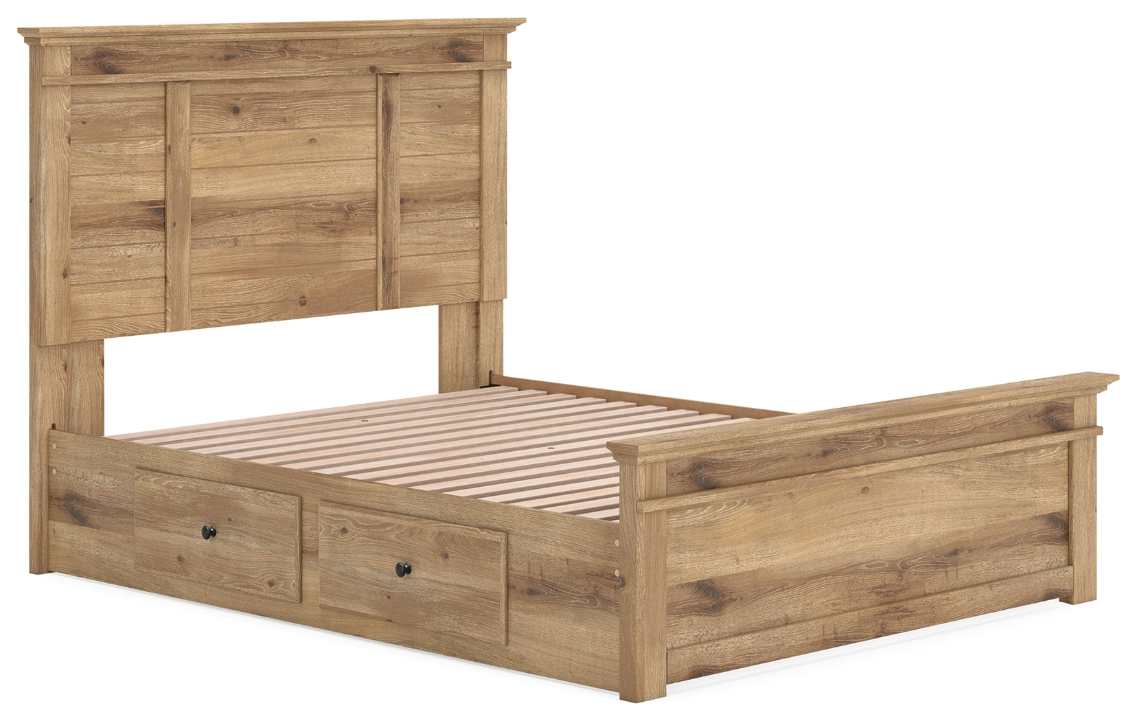 Makidern Tan Queen Panel Storage Bed - Ornate Home