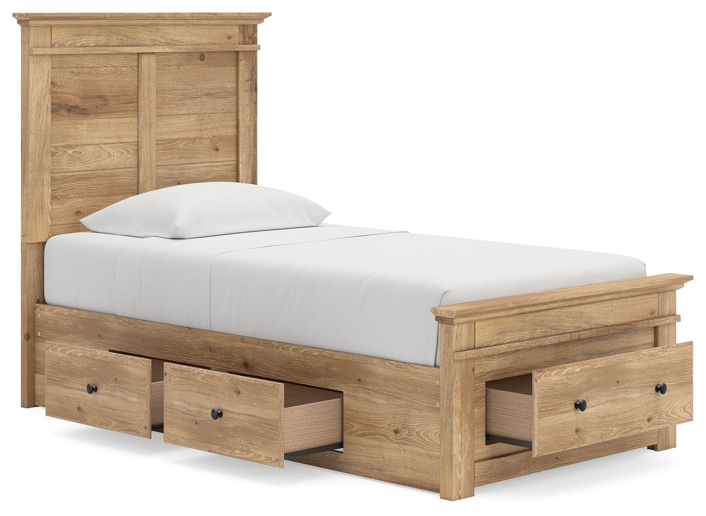 Makidern Tan Twin Panel Storage Bed - Ornate Home