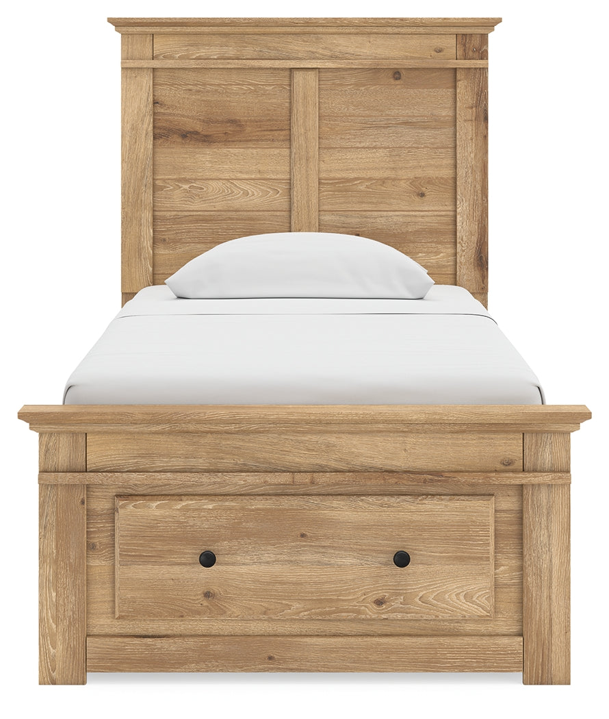 Makidern Tan Twin Panel Storage Bed - Ornate Home