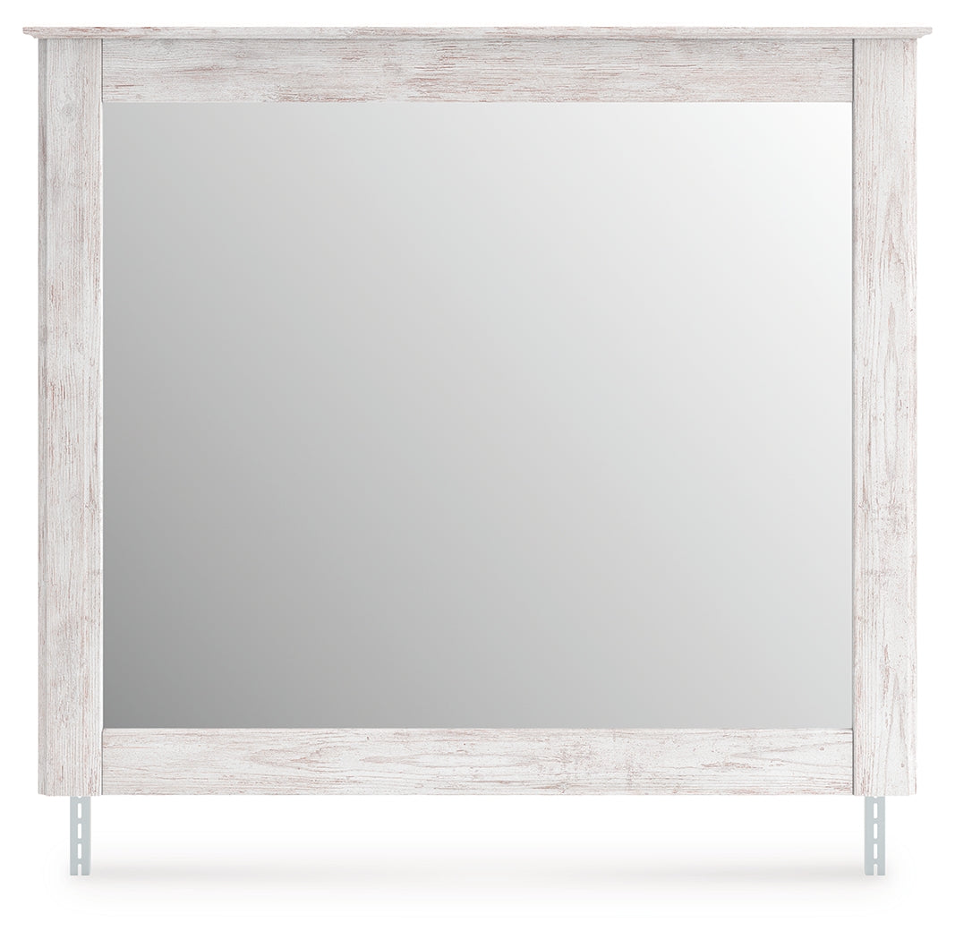 Makidern Whitewash Bedroom Mirror - Ornate Home