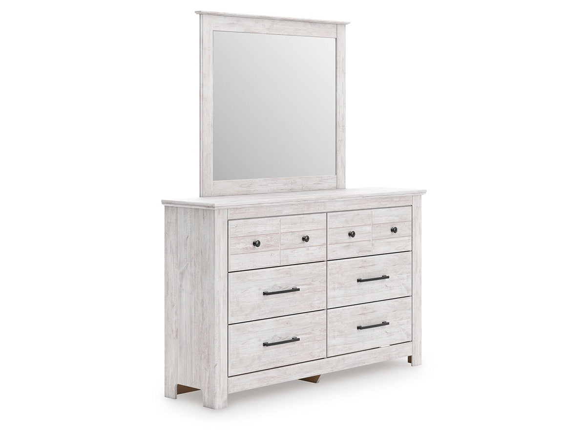 Ashley Furniture Makidern Whitewash Dresser and Mirror (Online Special