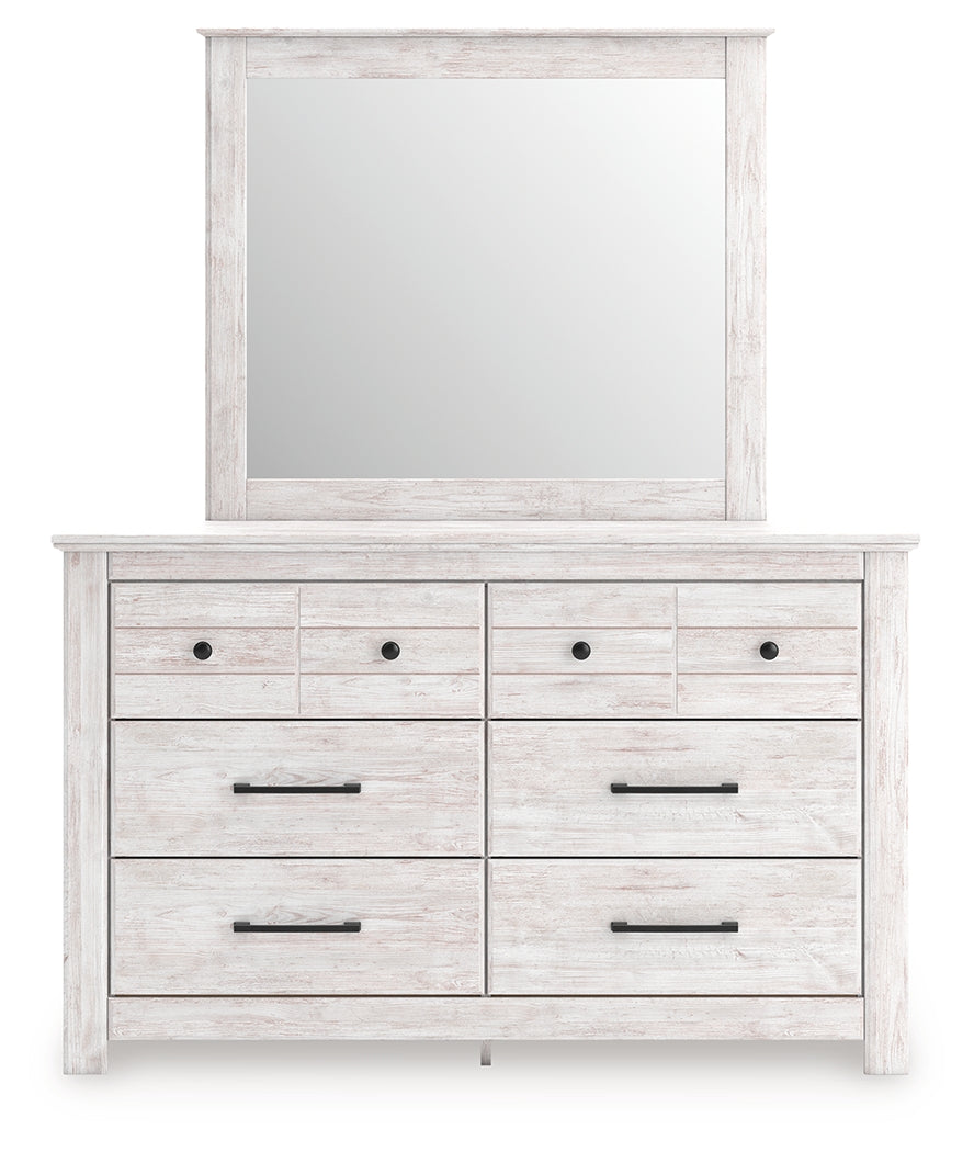 Makidern Whitewash Dresser and Mirror - Ornate Home