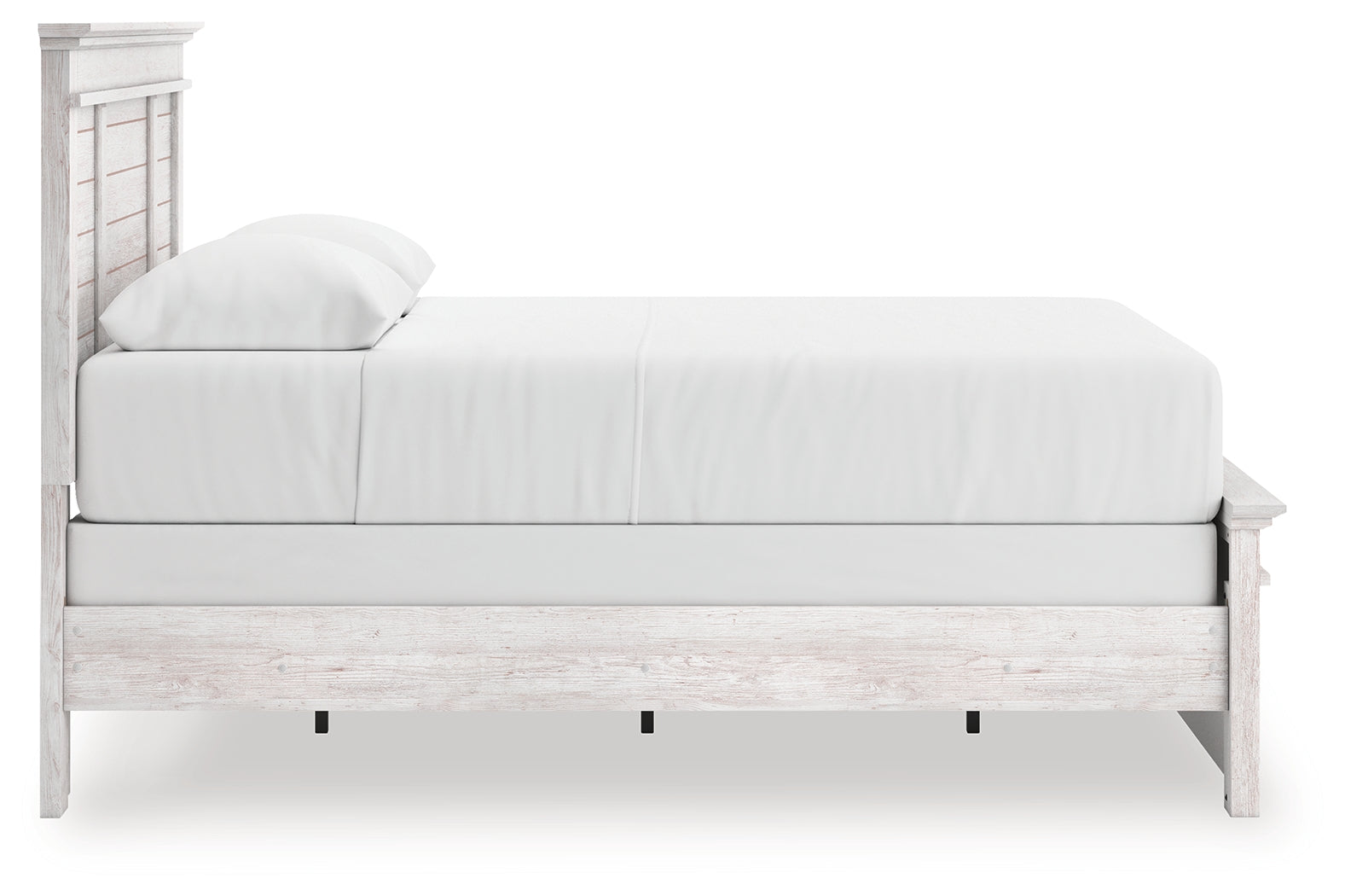 Makidern Whitewash Queen Panel Bed, Dresser and Mirror (Online Special Price) - Ornate Home