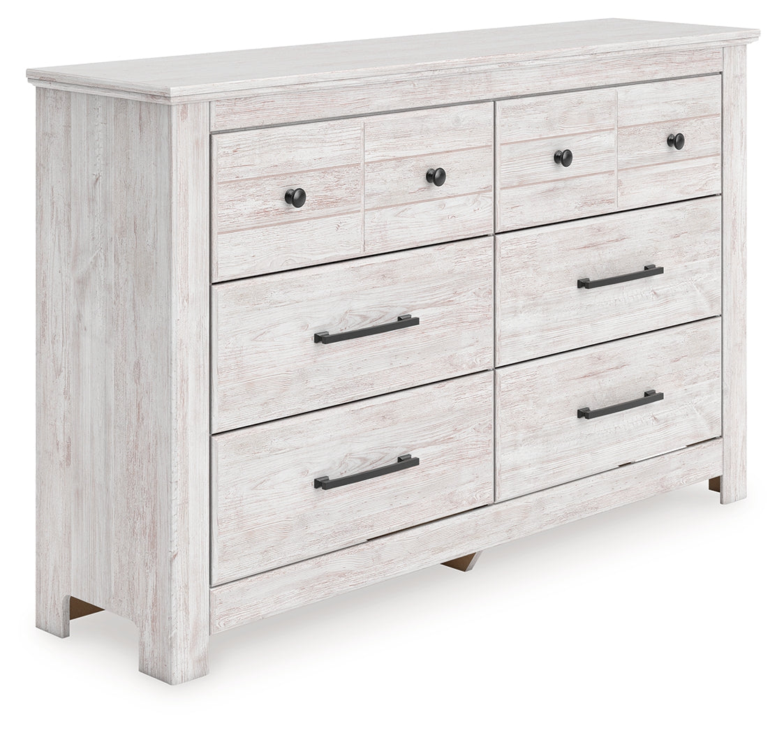 Makidern Whitewash Six Drawer Dresser (Online Special Price) - Ornate Home