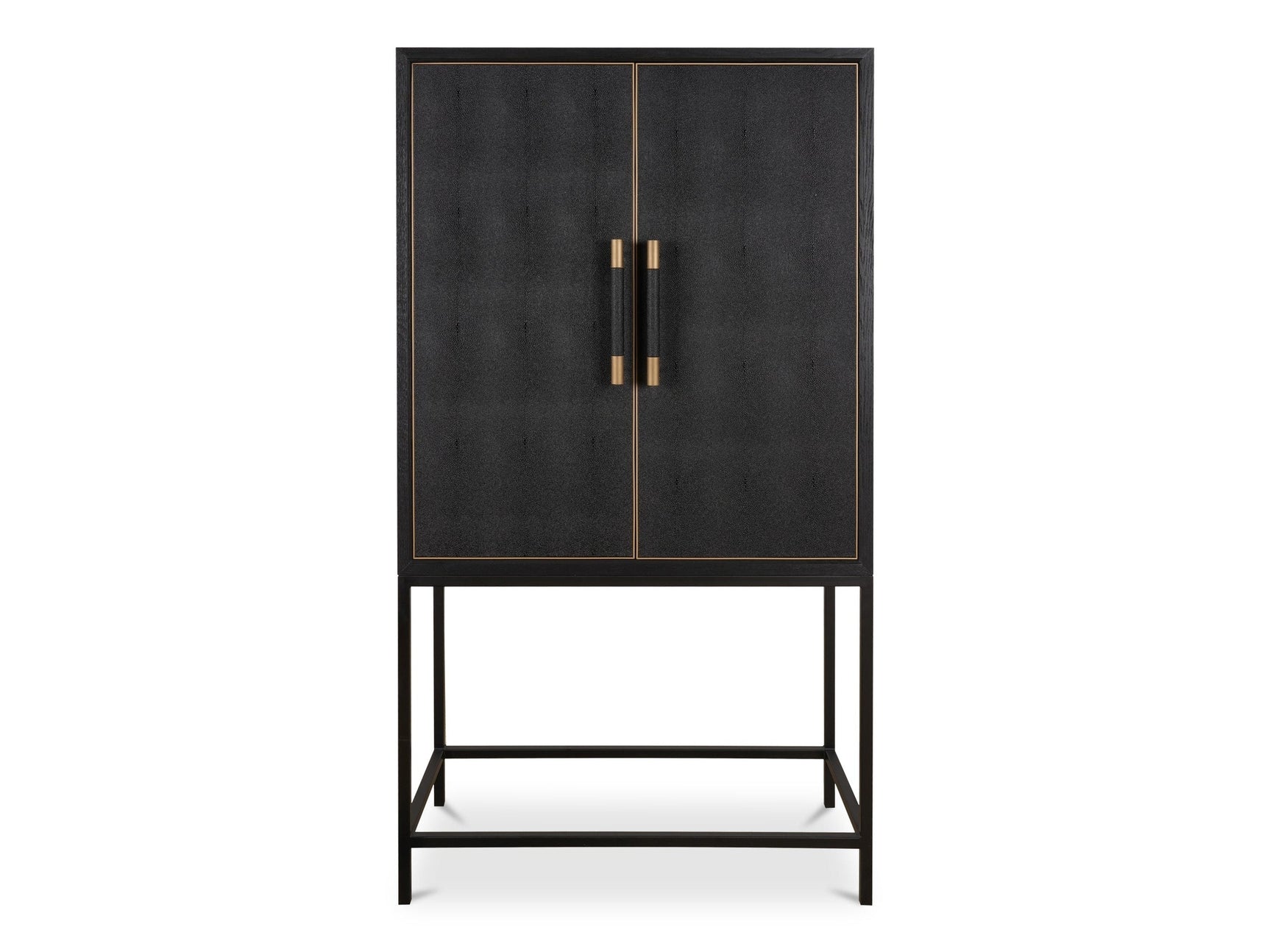 Mako Black Bar Cabinet - Ornate Home