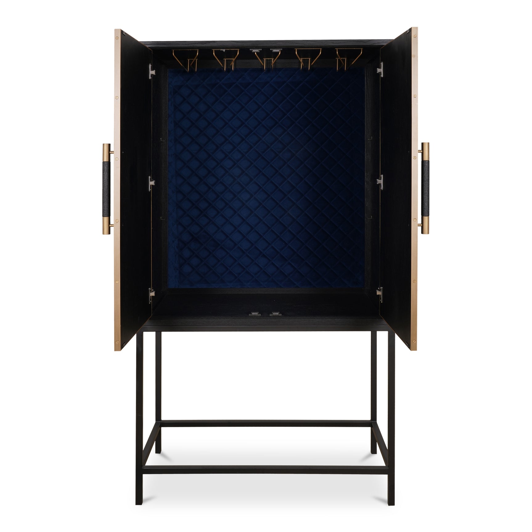 Mako Black Bar Cabinet - Ornate Home
