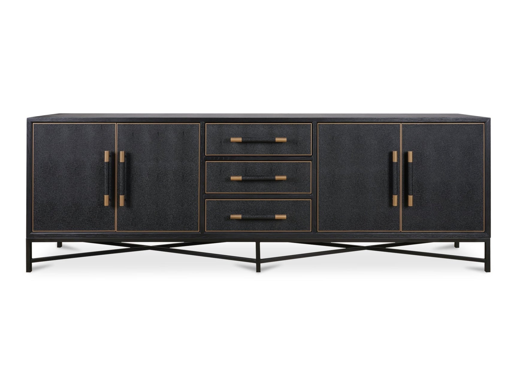 Mako Black Large Sideboard - Ornate Home