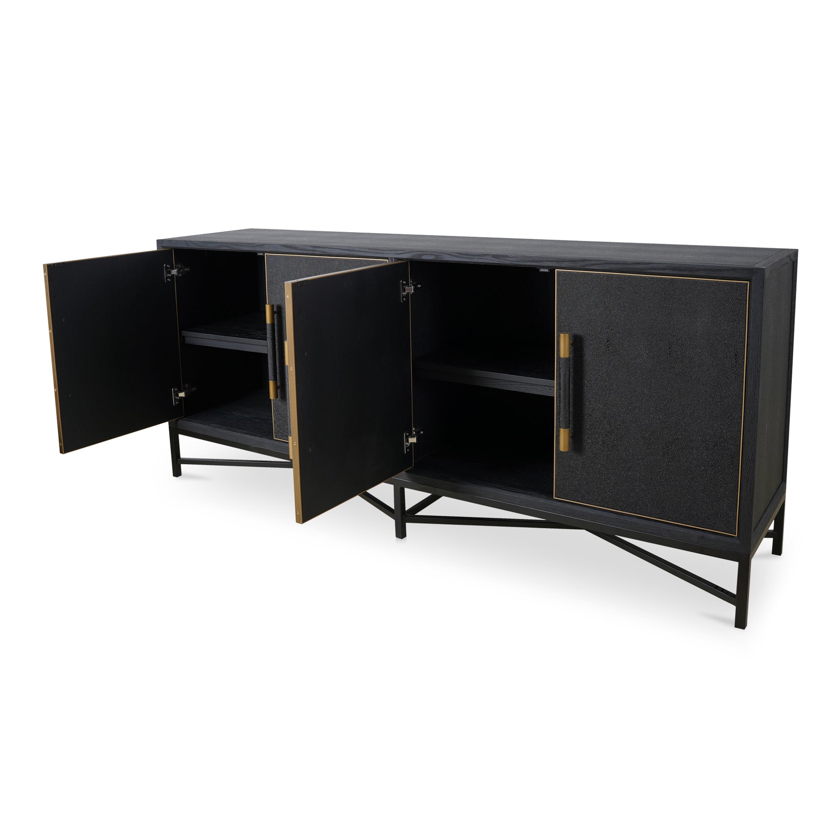 Mako Black Sideboard - Ornate Home