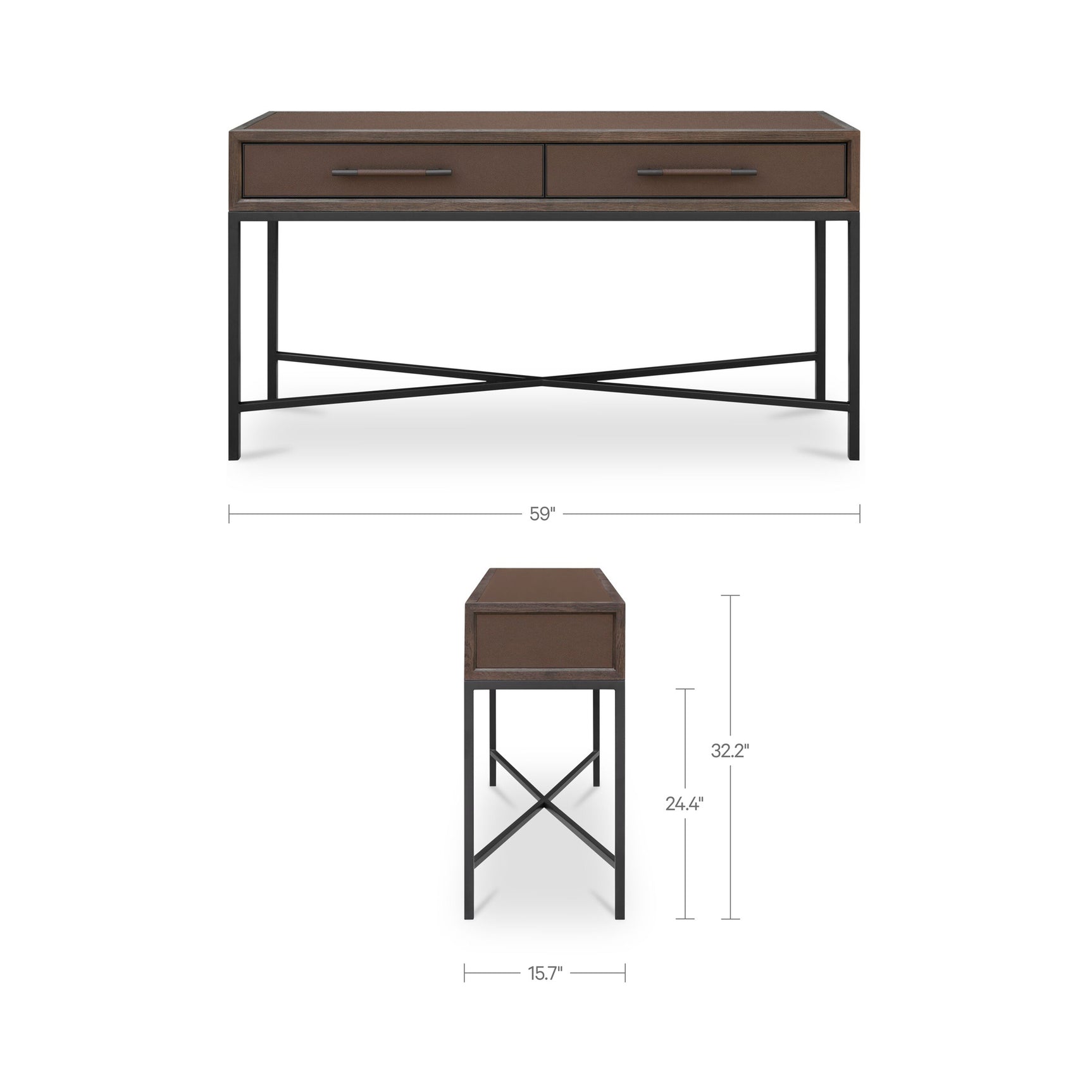 Mako Brown Console Table - Ornate Home