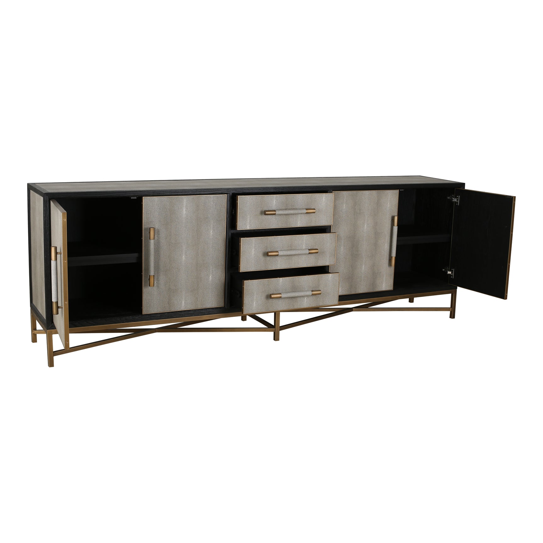 Mako Grey Large Sideboard - Ornate Home