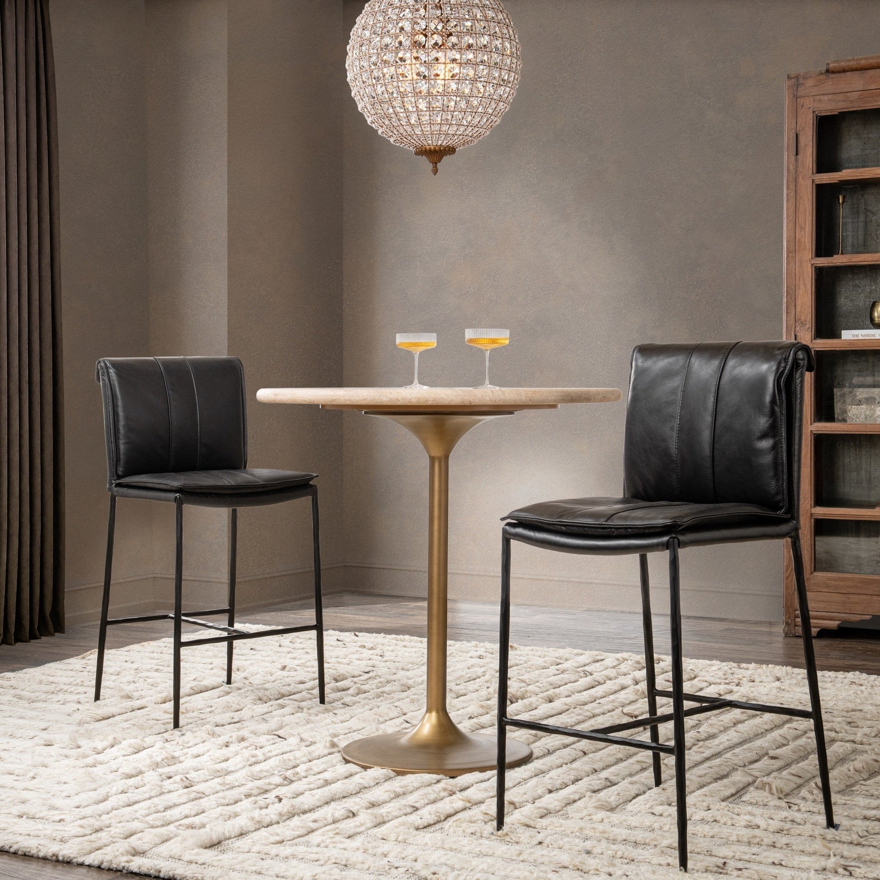 Malani Tan Counter Table - Ornate Home