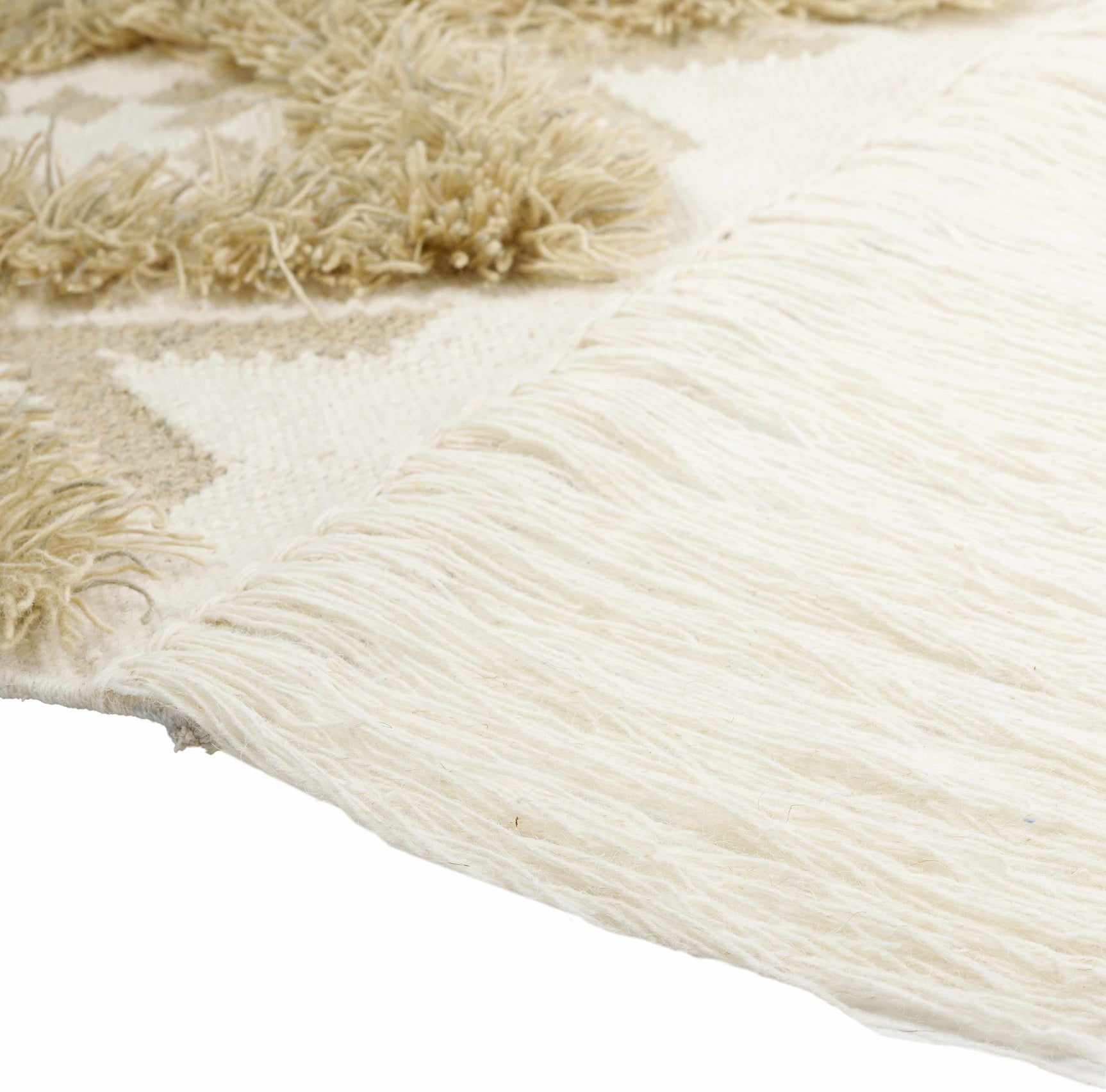 Malay Cream Diamond Fringe Wall Hanging - Clearance - Ornate Home