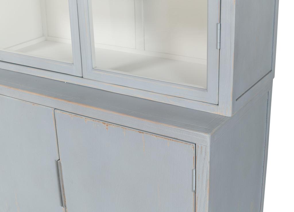 Maldives Blue Four Door Bookcase - Ornate Home