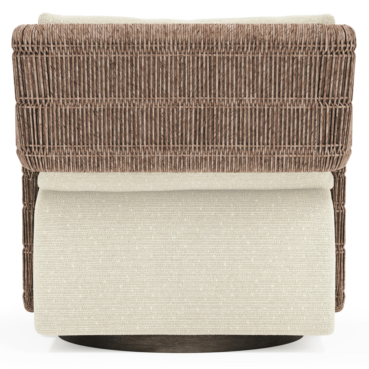 Maldives Hazelnut Outdoor Swivel Chair - Ornate Home