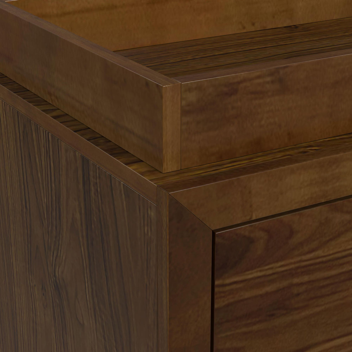 Malia Walnut Dresser and Topper - Ornate Home