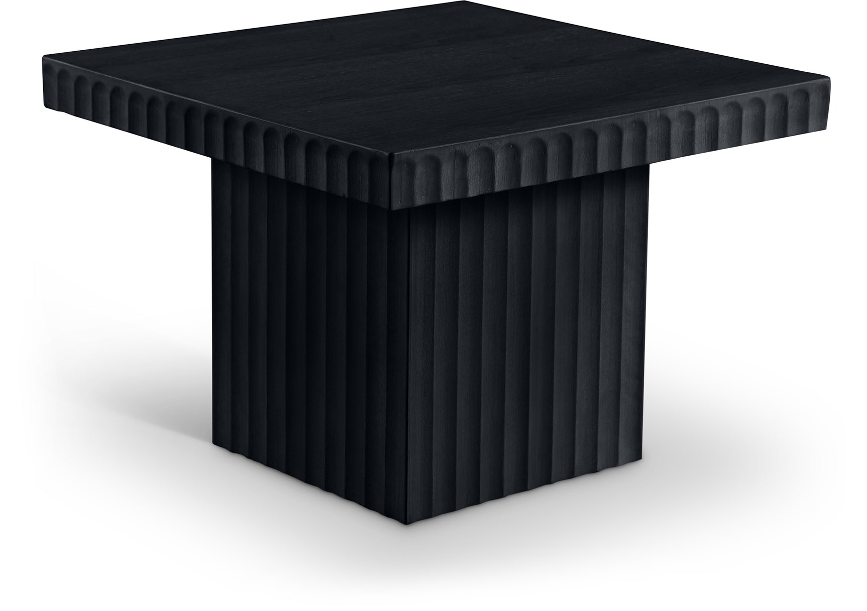 Malibu Black Wood And Oak Veneer Coffee Table - Ornate Home