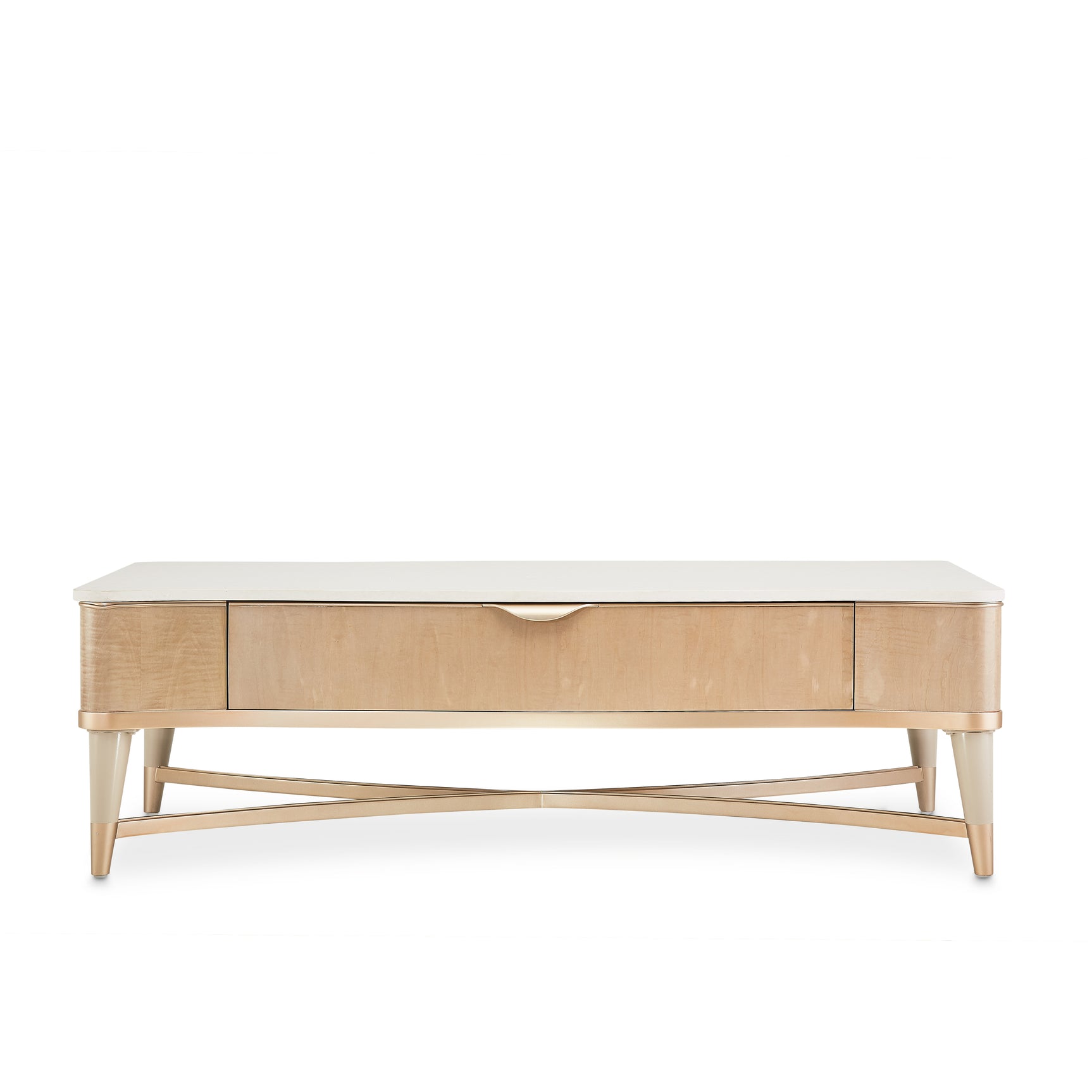 Malibu Crest Blush Rectangular Cocktail Table - Ornate Home