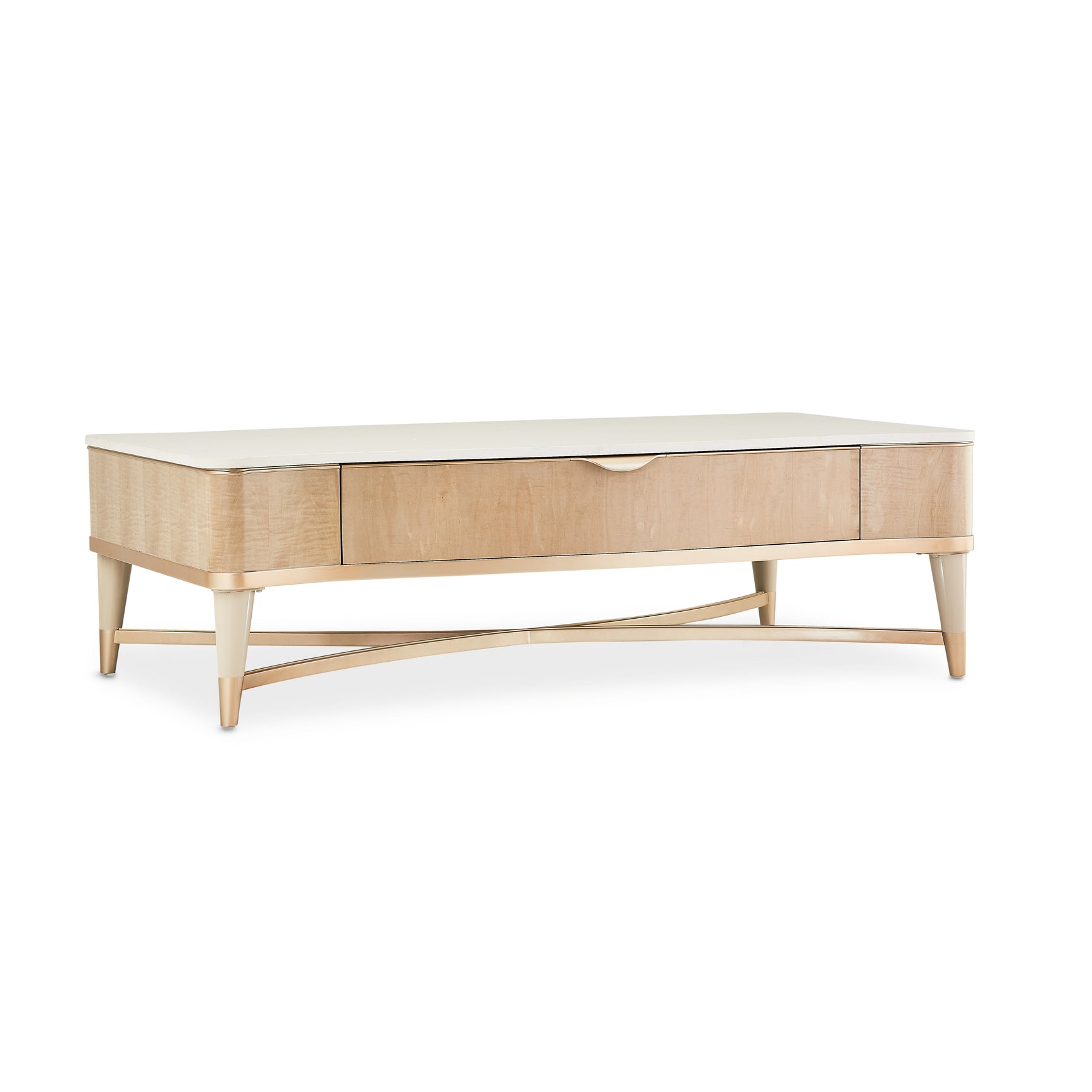 Malibu Crest Blush Rectangular Cocktail Table - Ornate Home