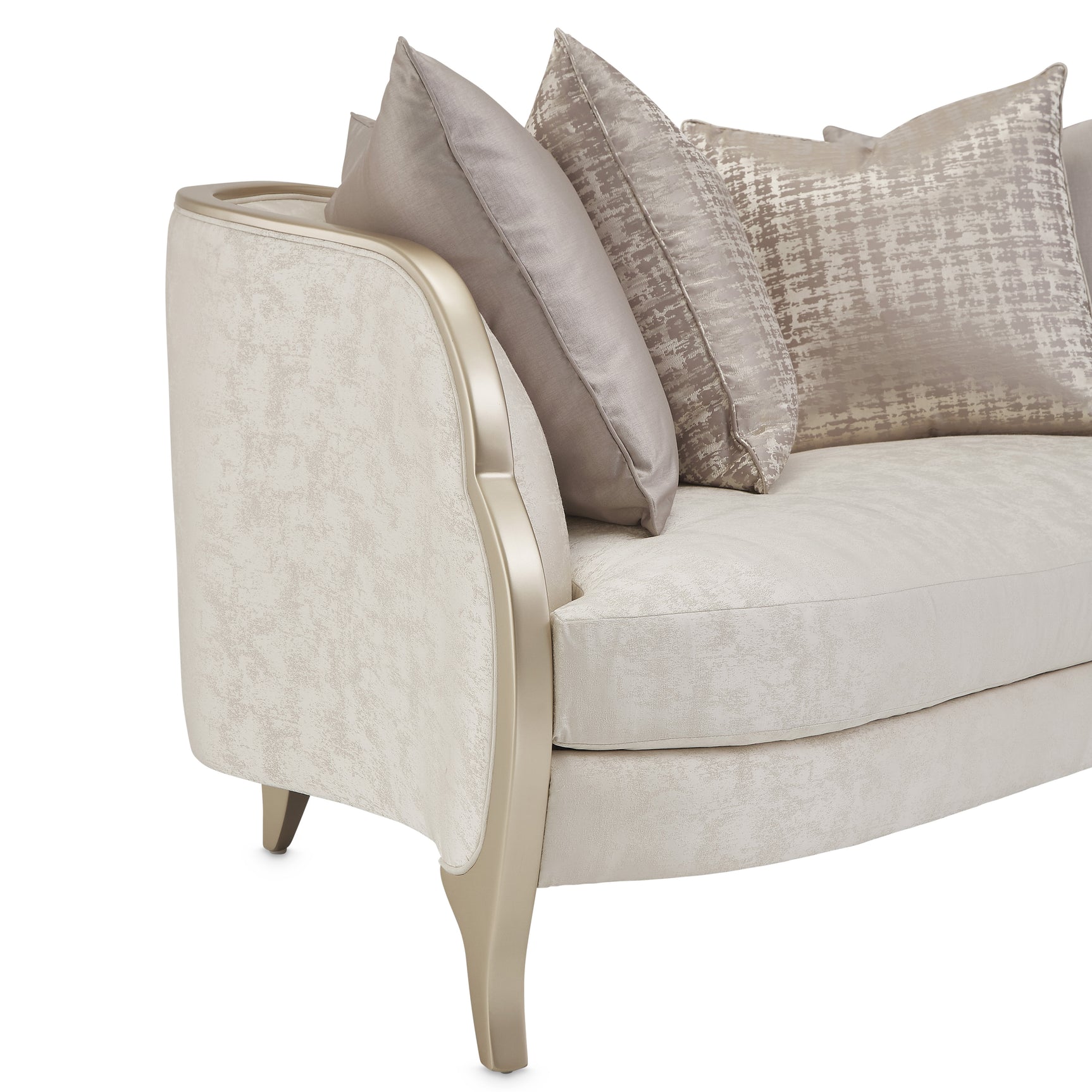 Malibu Crest Chardonnay/Cloud White Loveseat - Ornate Home