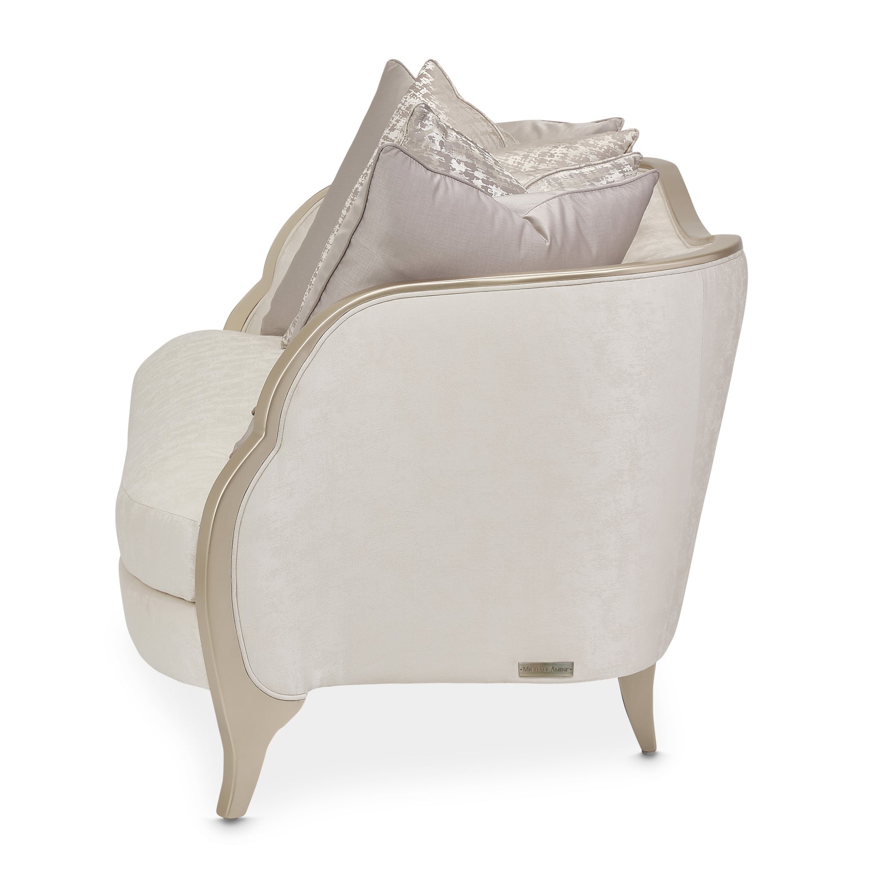 Malibu Crest Chardonnay/Cloud White Loveseat - Ornate Home