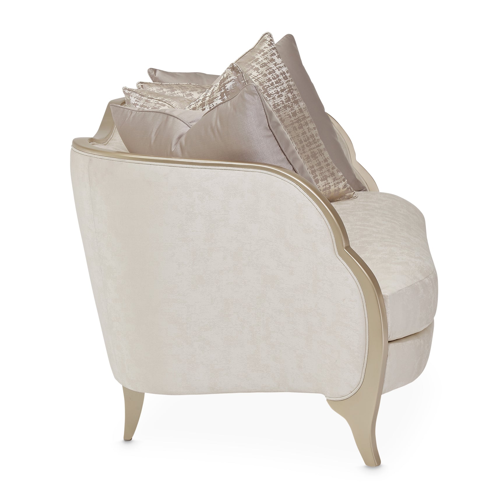 Malibu Crest Chardonnay/Cloud White Loveseat - Ornate Home