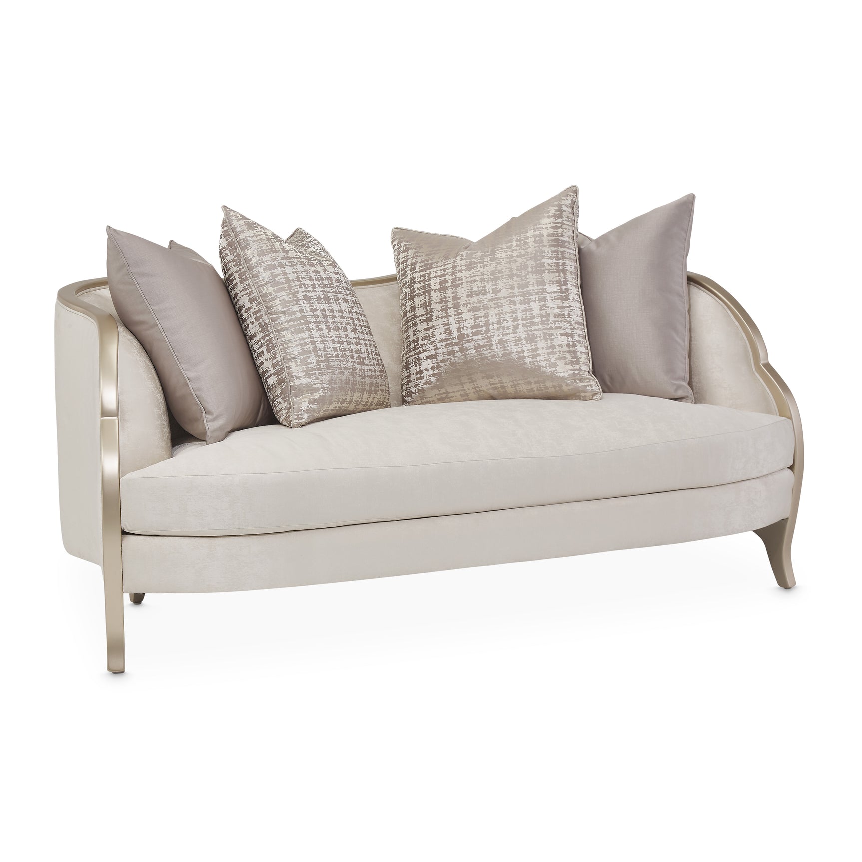 Malibu Crest Chardonnay/Cloud White Loveseat - Ornate Home