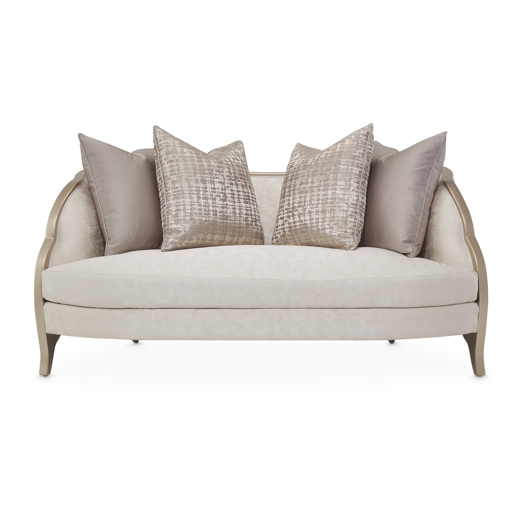 Malibu Crest Chardonnay/Cloud White Loveseat - Ornate Home