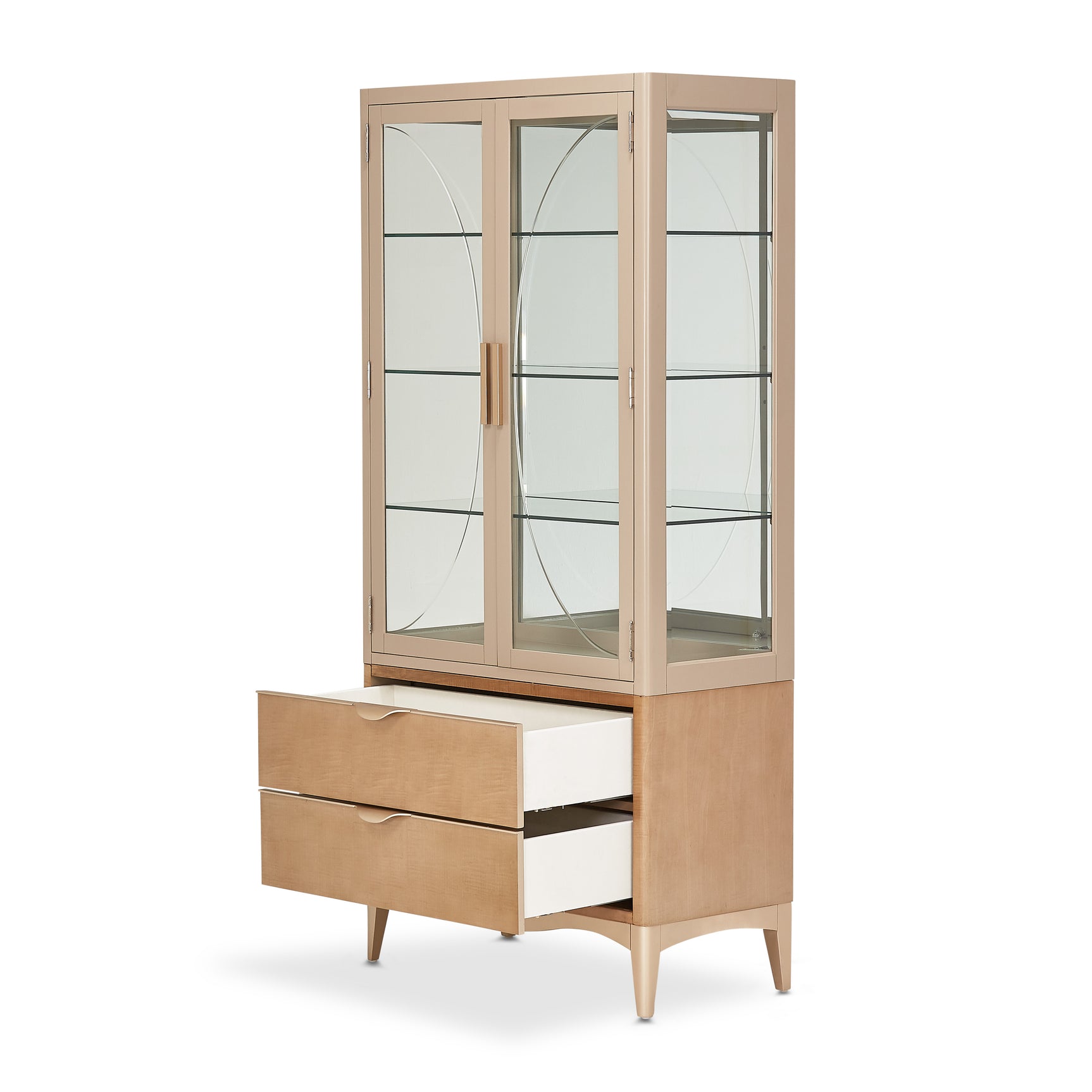 Malibu Crest Chardonnay Display Cabinet - Ornate Home