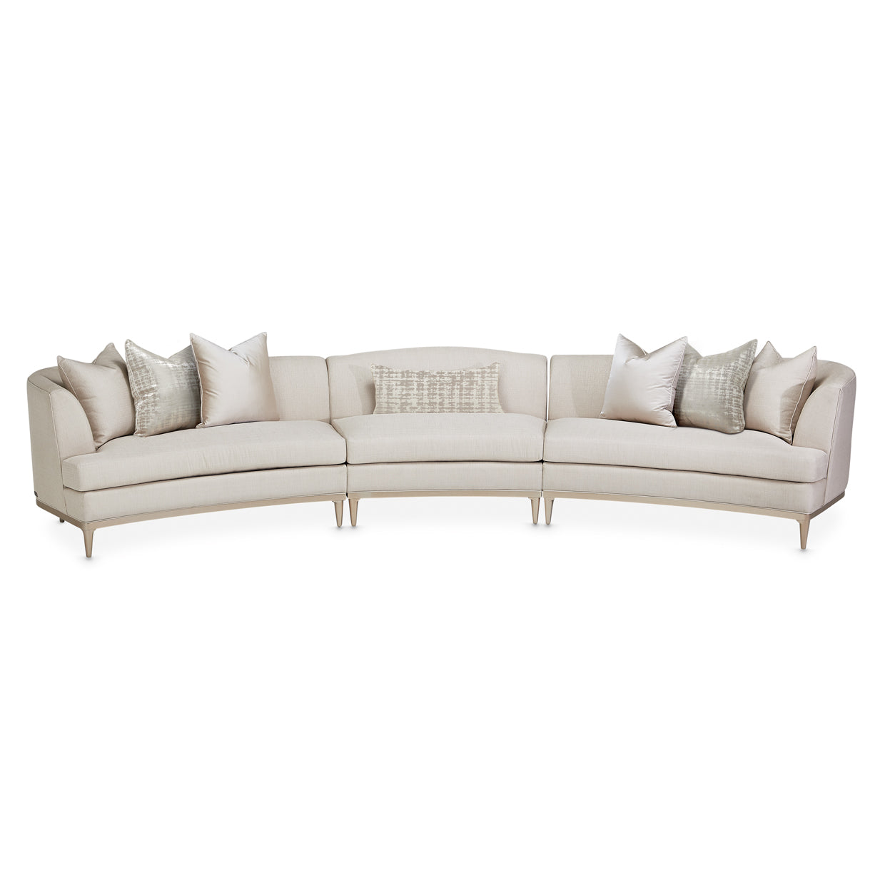 Malibu Crest Chardonnay/Pearl 3-Piece Sofa - Ornate Home
