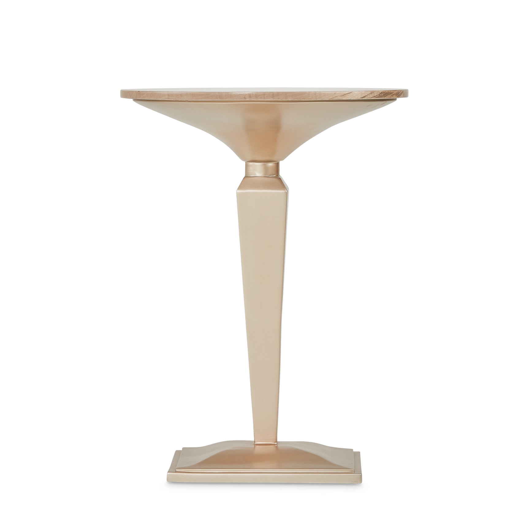 Malibu Crest Chardonnay Round Pedestal Tea Table - Ornate Home