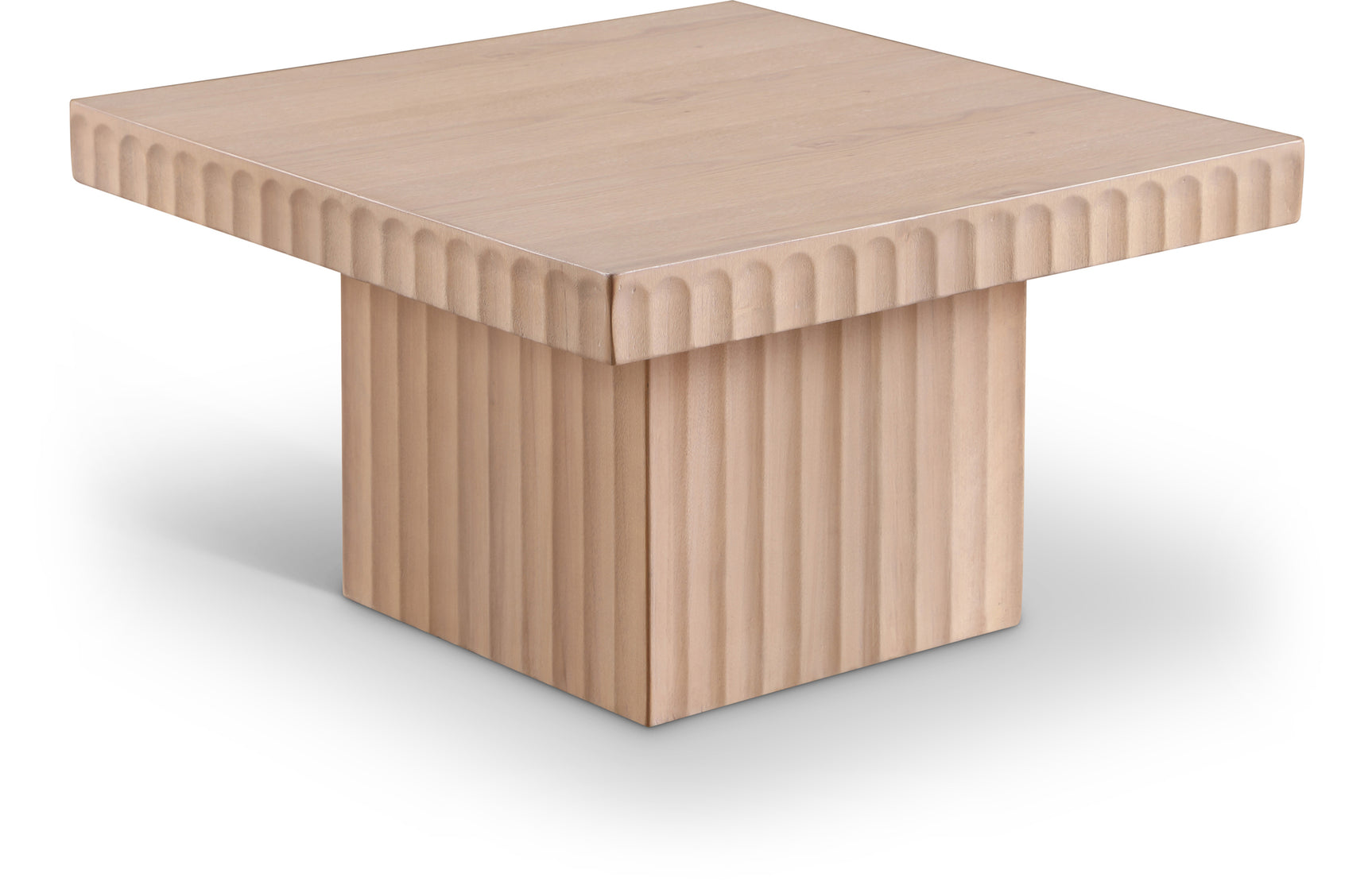 Malibu Natural Wood And Oak Veneer Coffee Table - Ornate Home