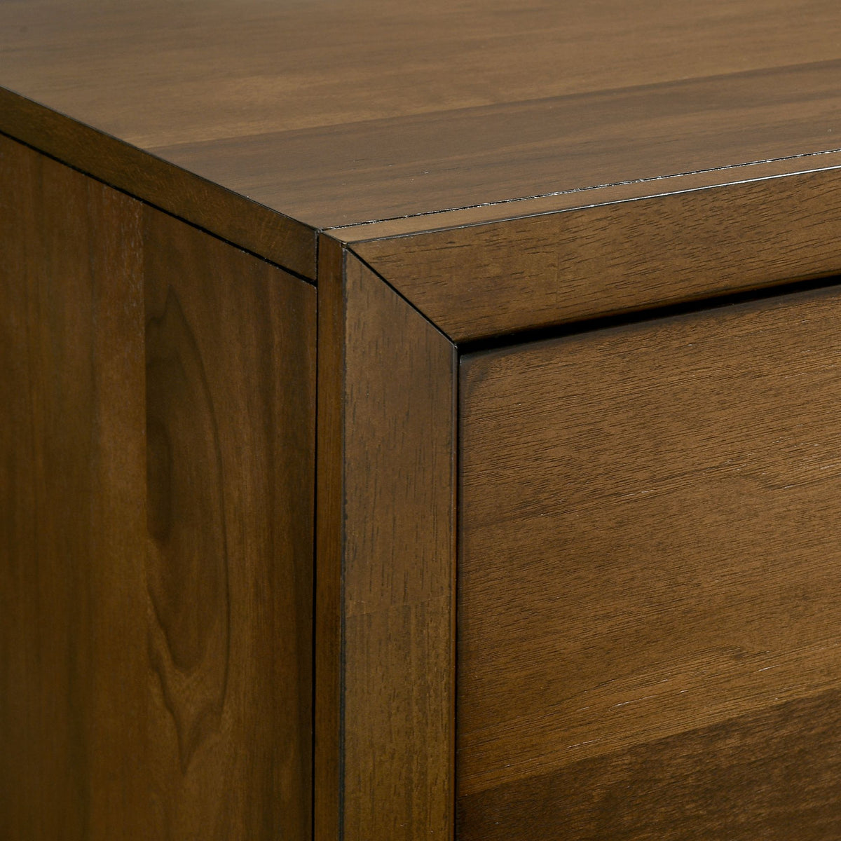 Malibu Walnut 6-Drawer Dresser & Mirror Set