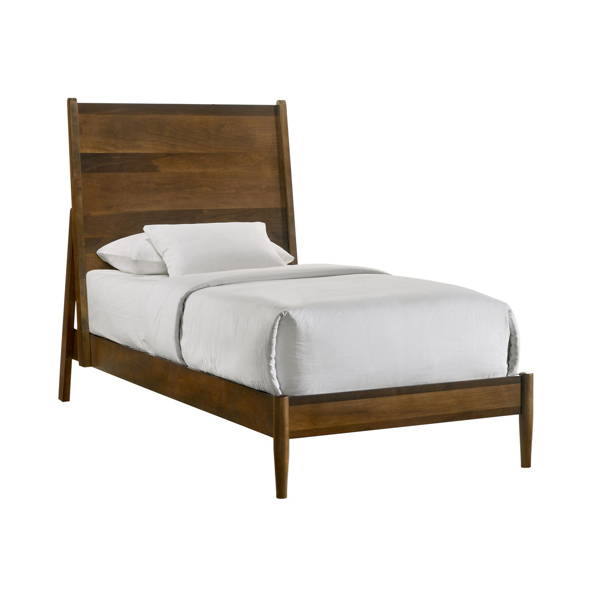 Malibu Walnut Twin Panel Bed - Ornate Home
