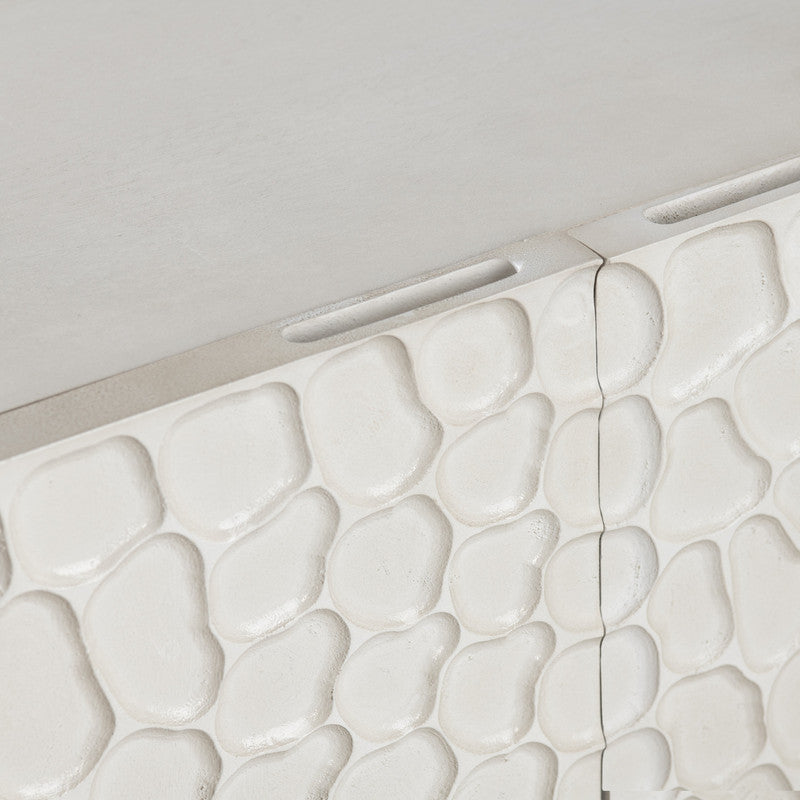 Malibu White Five-Door Sideboard - Ornate Home