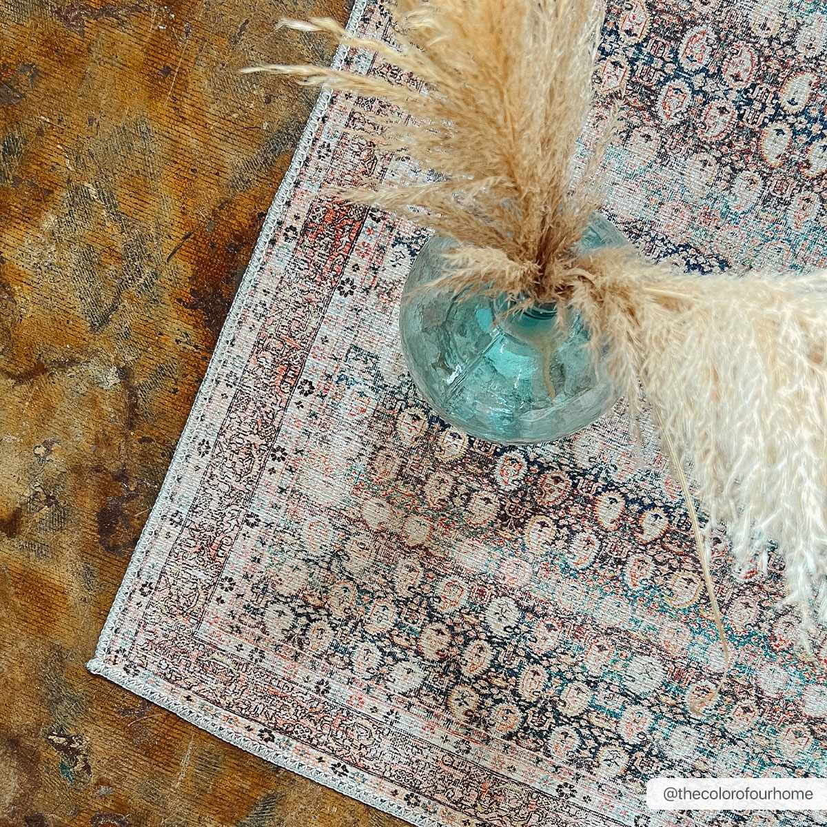 Maligaya Distressed Washable Rug - Clearance - Ornate Home