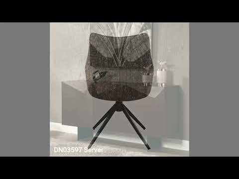 Malika Brown Swivel Side Chair (Set of 2) - Ornate Home