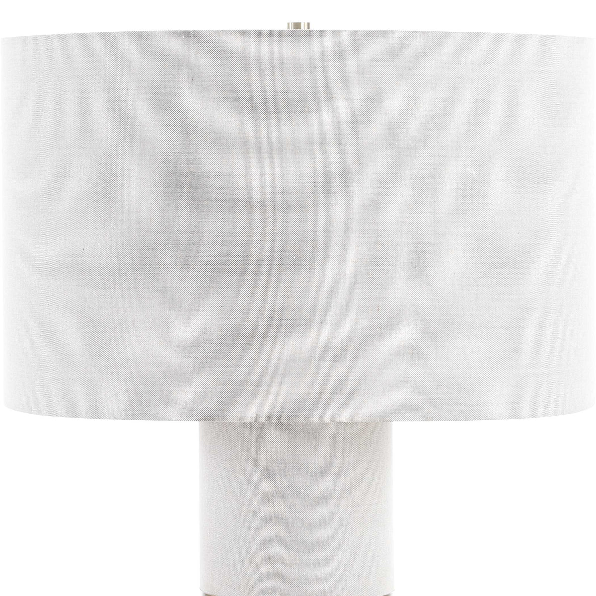 Maliyah Gray/White Linen Table Lamp - Ornate Home