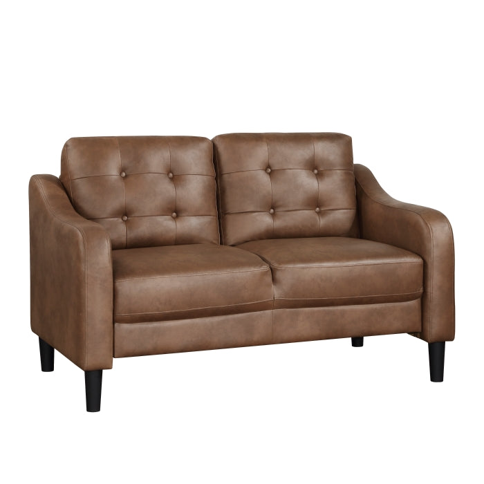 Mallory Brown Loveseat - Ornate Home