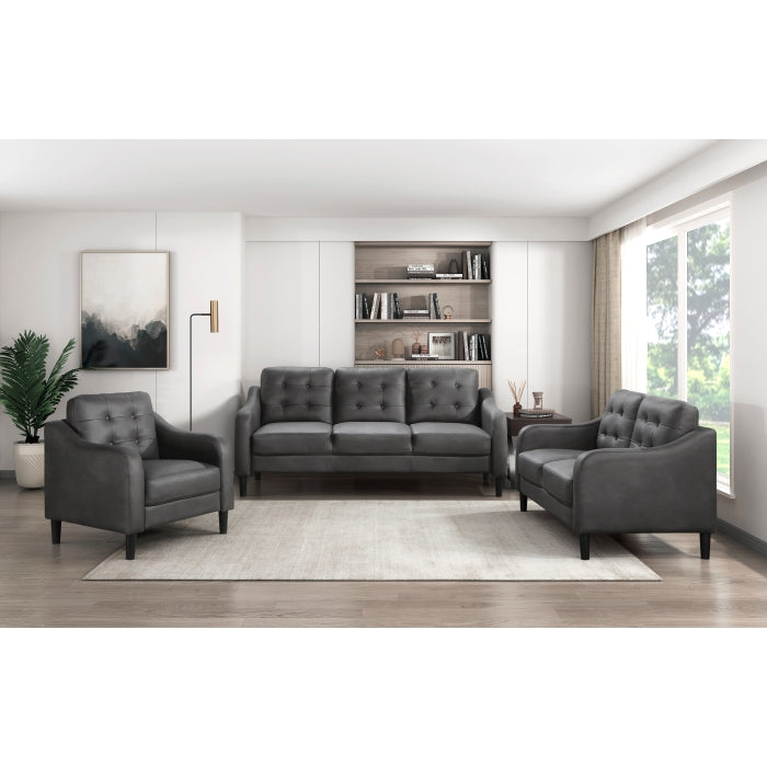 Mallory Gray Loveseat - Ornate Home