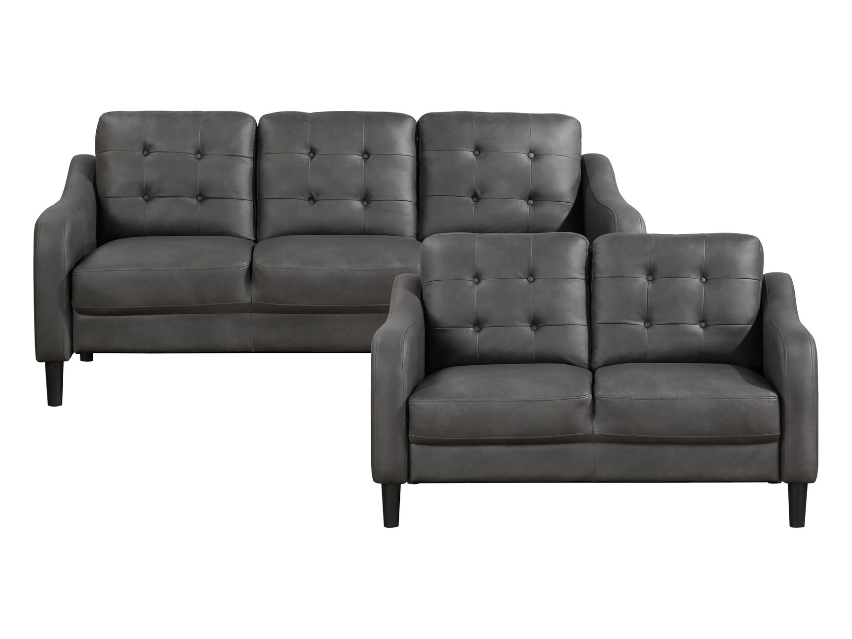 Mallory Gray Sofa & Loveseat - Ornate Home