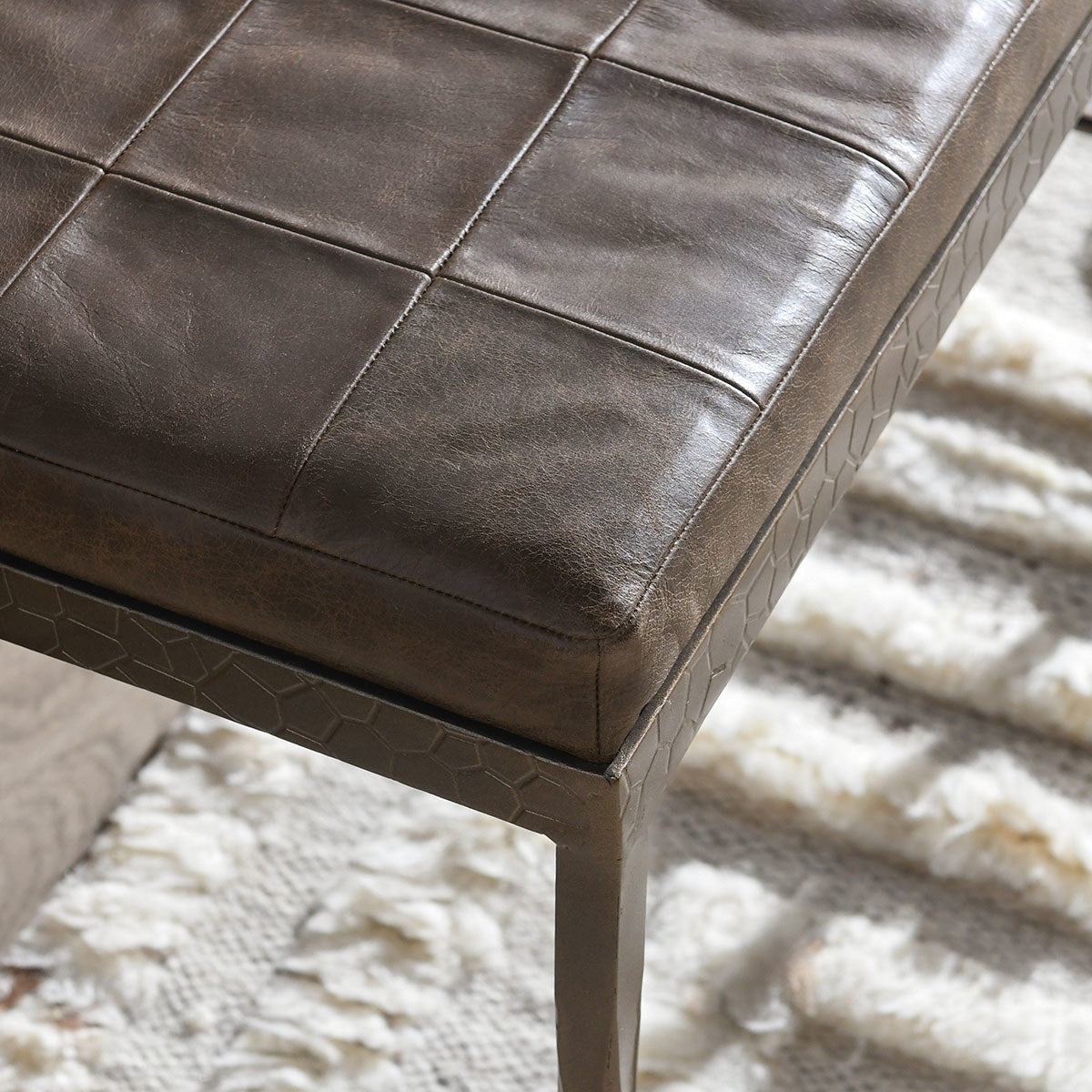Malo Cocoa Brown Accent Bench - Ornate Home